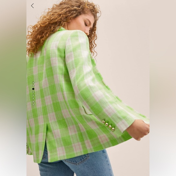 Tweed Check Blazer Medium - Picture 3 of 8